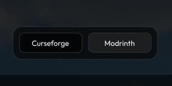 Mods from Modrinth and CurseForge, together